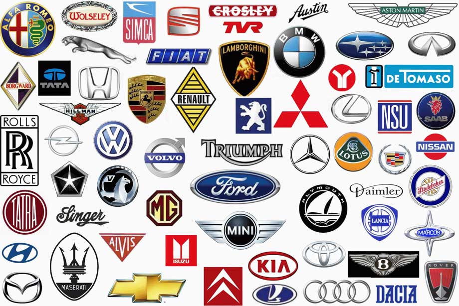 Эмблемы автомобилей разных марок/брендов авто